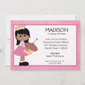 Uitnodigingen van Afrikaanse Amerikaanse prinses (Voorkant)