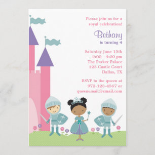 Uitnodigingen van Afrikaanse Amerikaanse prinses e