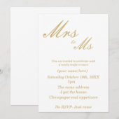 Uitnodigingen van afzonderlijke partijen (wit en g (Voorkant / Achterkant)