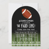 Uitnodigingen van Amerikaanse Football Birthday Pa (Voorkant)