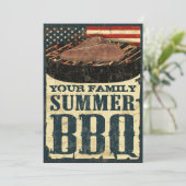 Uitnodigingen van Amerikaanse vlag BBQ (Staand voorkant)