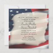 Uitnodigingen van Amerikaanse vlagweddenschappen (Voorkant)