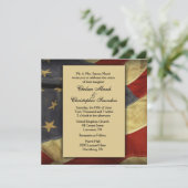 Uitnodigingen van Amerikaanse vlagweddenschappen (Staand voorkant)