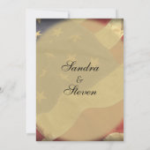 Uitnodigingen van Amerikaanse vlagweddenschappen (Achterkant)