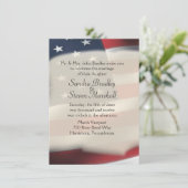 Uitnodigingen van Amerikaanse vlagweddenschappen (Staand voorkant)