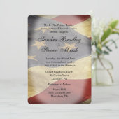 Uitnodigingen van Amerikaanse vlagweddenschappen (Staand voorkant)