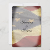 Uitnodigingen van Amerikaanse vlagweddenschappen (Achterkant)