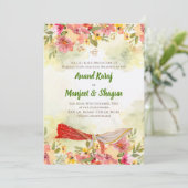 Uitnodigingen van Anand Karaj en Sikh-trouwkaarten (Staand voorkant)