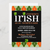 Uitnodigingen van Argyle St. Patricks Day (Voorkant / Achterkant)