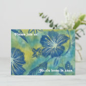  uitnodigingen van Balinese Batik Luau (Staand voorkant)