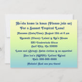  uitnodigingen van Balinese Batik Luau (Achterkant)