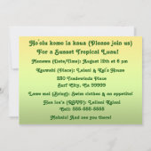  uitnodigingen van Balinese Batik Luau (Achterkant)