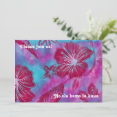  uitnodigingen van Balinese Batik Luau (Staand voorkant)