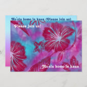  uitnodigingen van Balinese Batik Luau (Voorkant / Achterkant)