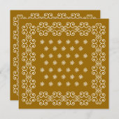 Uitnodigingen van Bandana Uitnodigingen tot Wester (Voorkant / Achterkant)