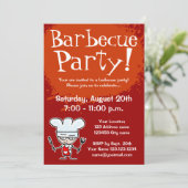 Uitnodigingen van barbecue-partijen | BBQ nodigt u (Staand voorkant)