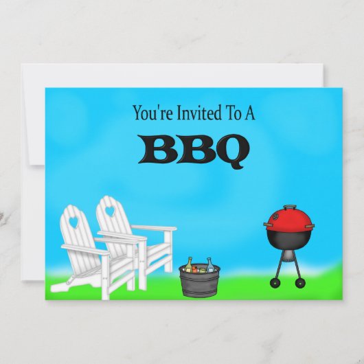 Uitnodigingen van BBQ (Voorkant)
