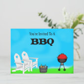 Uitnodigingen van BBQ (Staand voorkant)