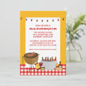 Uitnodigingen van BBQ-partijen (Staand voorkant)