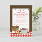 Uitnodigingen van BBQ-partijen (Staand voorkant)