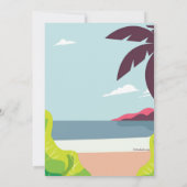 Uitnodigingen van Beachside Bachelorette Party (Achterkant)