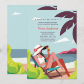 Uitnodigingen van Beachside Bachelorette Party (Voorkant / Achterkant)