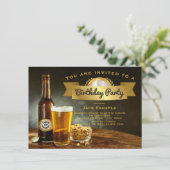 Uitnodigingen van Beer Birthday Party (Staand voorkant)