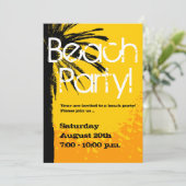 Uitnodigingen van beide partijen met palmzonsonder (Staand voorkant)