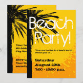 Uitnodigingen van beide partijen met palmzonsonder (Voorkant / Achterkant)