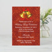 Uitnodigingen van Bells Holiday Party (Staand voorkant)