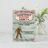 Uitnodigingen van Bigfoot Birthday (Staand voorkant)