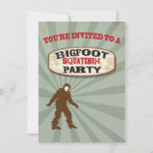 Uitnodigingen van Bigfoot Birthday (Achterkant)