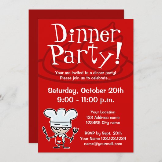 Uitnodigingen van binnenpartijen (Voorkant / Achterkant)