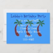 Uitnodigingen van Black Labrador Birthday Party (Achterkant)