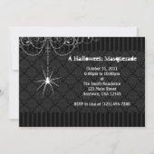 Uitnodigingen van Black & White Spider Damask Hall (Voorkant)