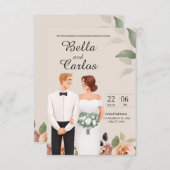 Uitnodigingen van Boda en Espanol (Voorkant / Achterkant)