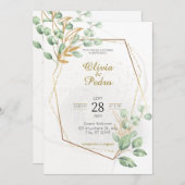 Uitnodigingen van Boda en Espanol (Voorkant / Achterkant)