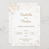 Uitnodigingen van Boda en Espanol (Voorkant / Achterkant)