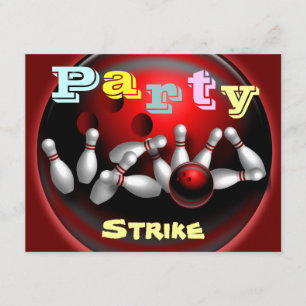 Uitnodigingen van Bowling Party