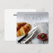 Uitnodigingen van Brunch (Voorkant / Achterkant)