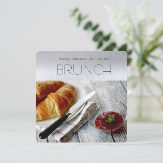 Uitnodigingen van Brunch (Staand voorkant)