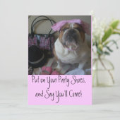 uitnodigingen van Bulldog Party (Staand voorkant)