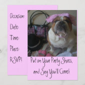 uitnodigingen van Bulldog Party (Voorkant / Achterkant)