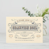 Uitnodigingen van Cajun Crawfish Boil Party (Staand voorkant)