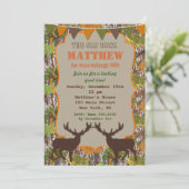 Uitnodigingen van Camo Birthday om te jagen (Staand voorkant)