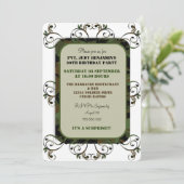 Uitnodigingen van Camouflage Birthday Party (Staand voorkant)