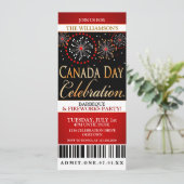 Uitnodigingen van Canada Day Fireworks Party (Staand voorkant)