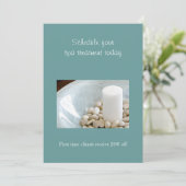 Uitnodigingen van Candle w/River Rocks (Staand voorkant)