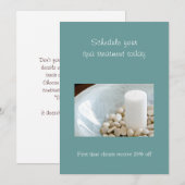 Uitnodigingen van Candle w/River Rocks (Voorkant / Achterkant)