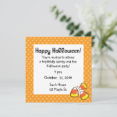 Uitnodigingen van Candy Corn Halloween Party (Staand voorkant)
